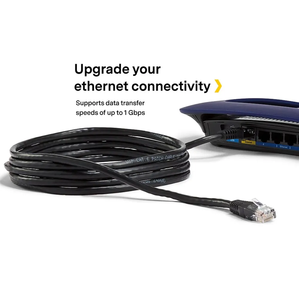 NXT Technologies ™ NX29777 50' CAT-6 Cable, Black