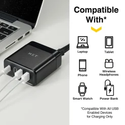 ™ USB Charger, Black (NX61429)<NXT Technologies Online