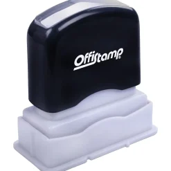 Stamps & Stamp Pads|Offistamp Pre-Inked Stamp, FAXED, Red Ink (034503)