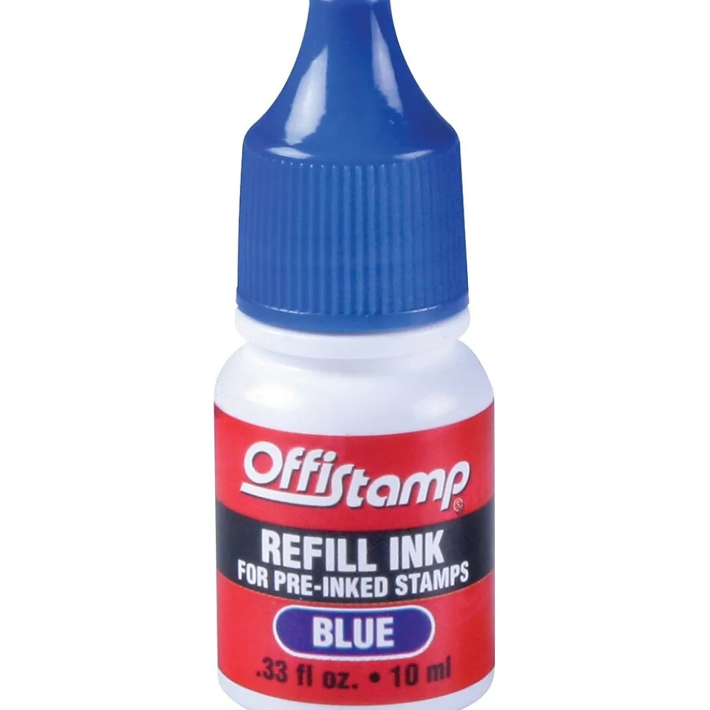 Stamps & Stamp Pads|Offistamp Pre-Inked Stamp, Blue Ink Refill