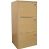 Bookcases*Ore International ® Home Decorators Collection 3-Level Rubberwood Bookshelf with Doors, Natural
