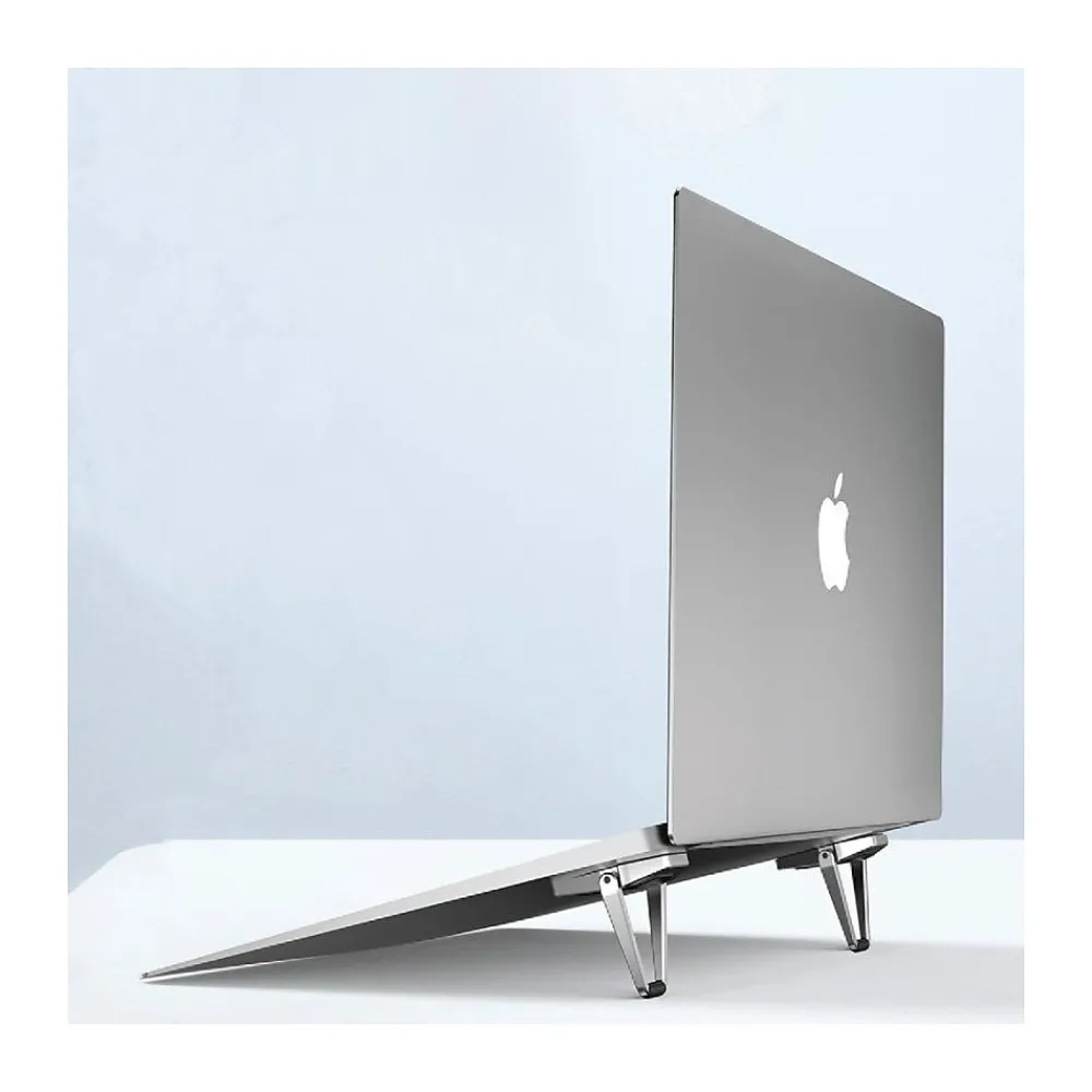 2.77" x 0.6" Aluminum Laptop Kickstand, Silver/Black (OB-A2F)<OTM Essentials Outlet