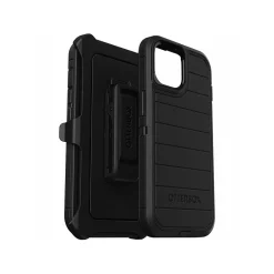 OtterBox Defender Pro Holster Case for iPhone 13/14/15, Shock Absorbing, Black (77-92732)