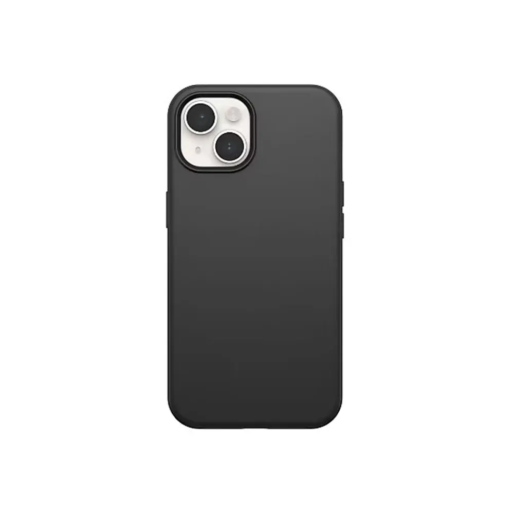OtterBox Symmetry MagSafe Phone Case for iPhone 15/14/13, Shock Absorbing, Black (77-92928)