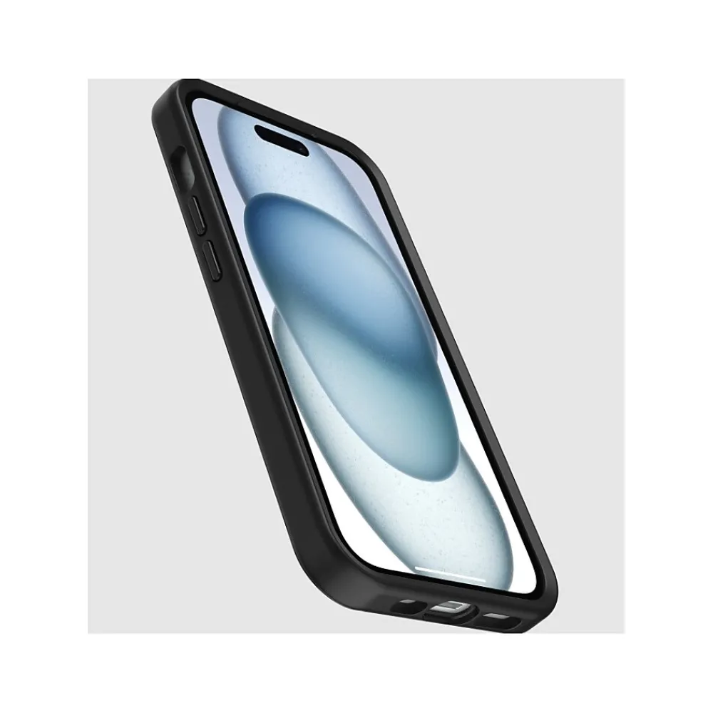 OtterBox Symmetry MagSafe Phone Case for iPhone 15/14/13, Shock Absorbing, Black (77-92928)
