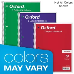 Subject Notebooks|Oxford 1-Subject Notebooks, 8