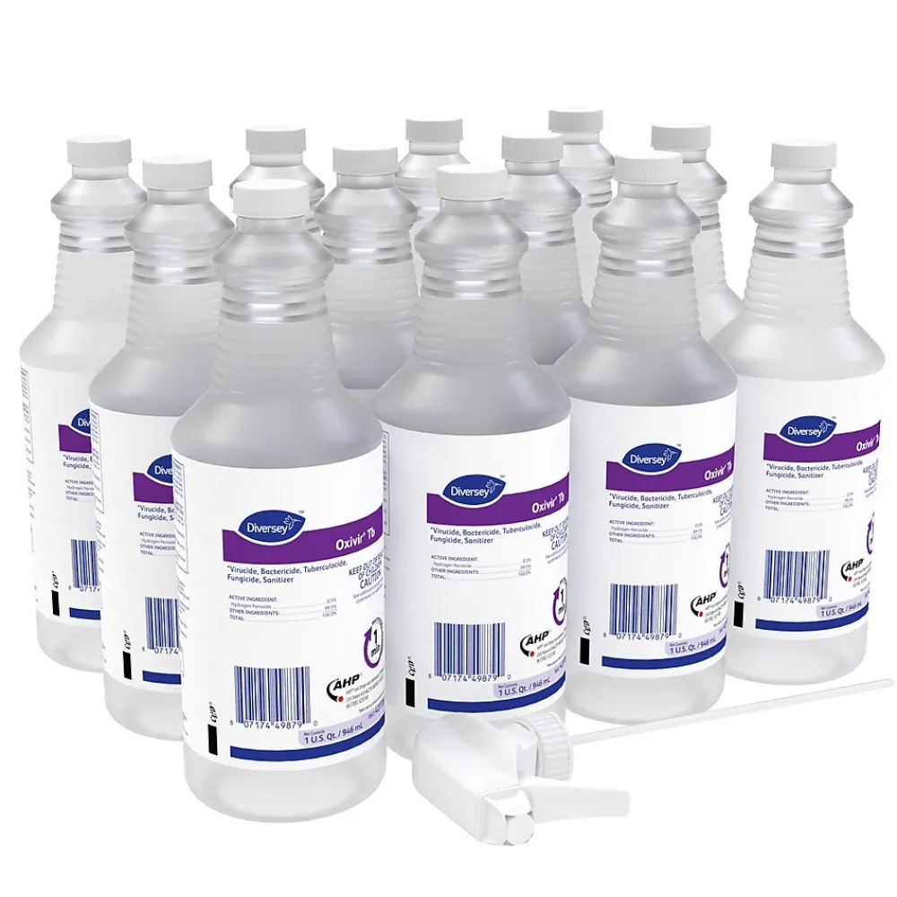 Tb Cleaner Disinfectant, Unscented, 32 oz., 12/Carton (4277285)<Oxivir Discount