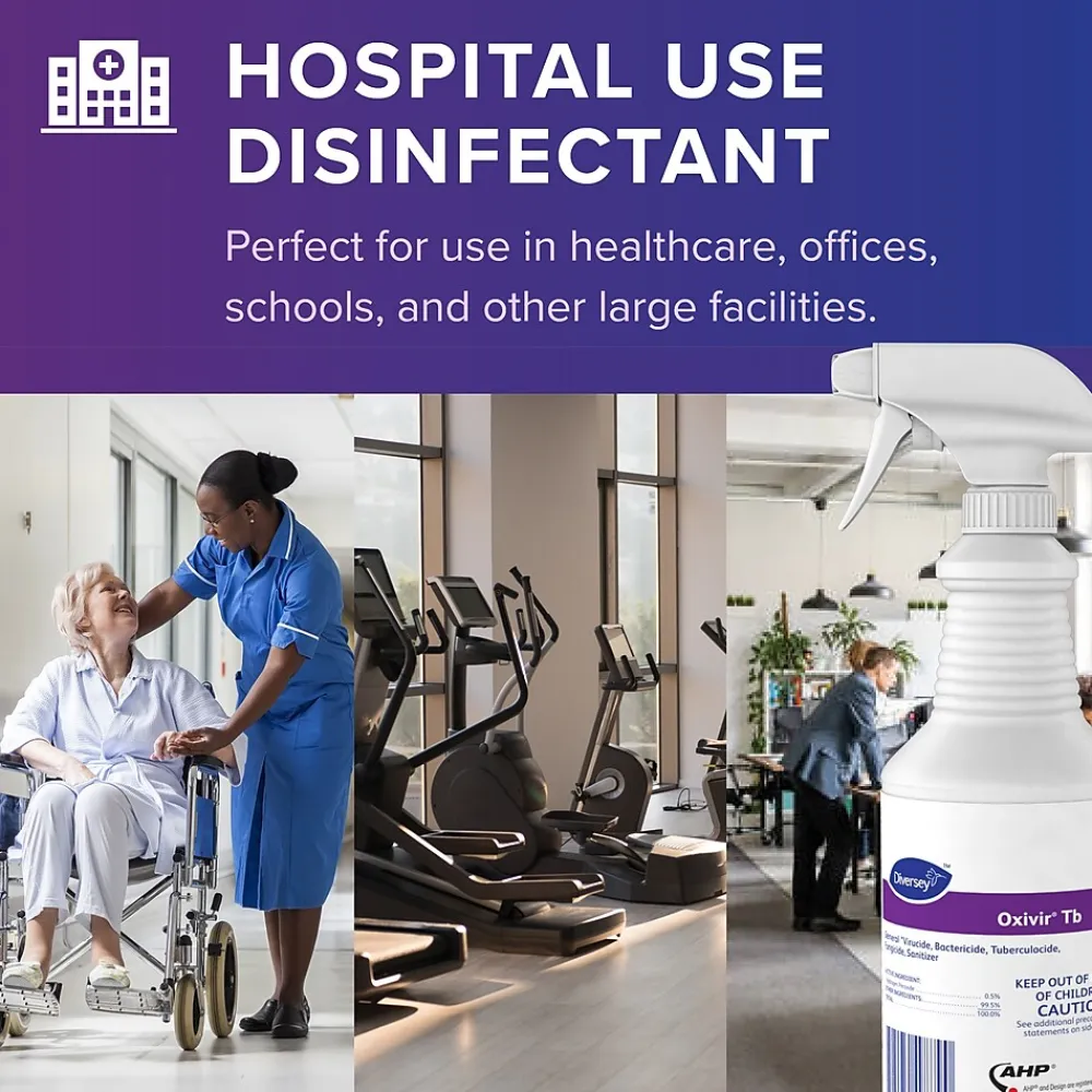 Tb Cleaner Disinfectant, Unscented, 32 oz., 12/Carton (4277285)<Oxivir Discount
