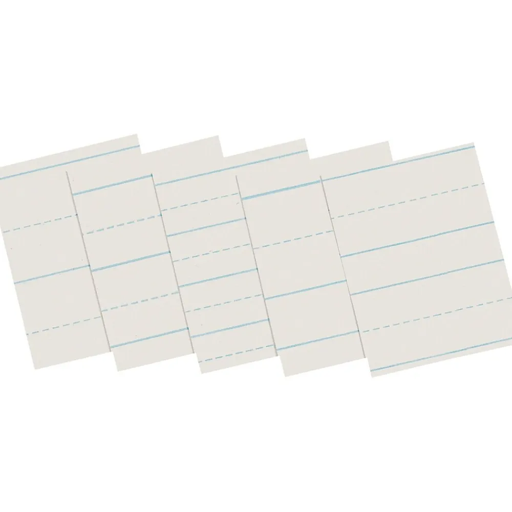 Classroom Paper*Pacon Newsprint Practice Paper with Skip Space, 1" Long Way Ruled, White, 500 Sheets/Ream (2631)