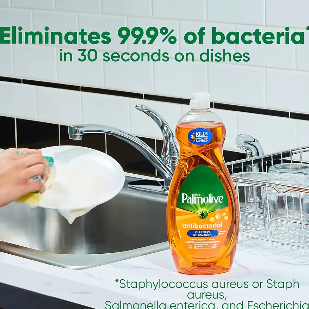 Ultra Antibacterial Liquid Dish Soap, Orange, 32.5 oz. (US04274A)<Palmolive Discount