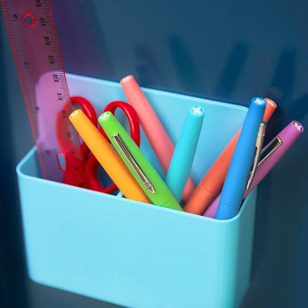 Pens|Paper Mate Flair Felt Pen, Medium Point, 0.7mm, Blue Ink, Dozen (8410152)