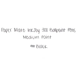 Pens|Paper Mate InkJoy 300RT Retractable Ballpoint Pen, Medium Point, Black Ink, 8/Pack (1781565/1945920)