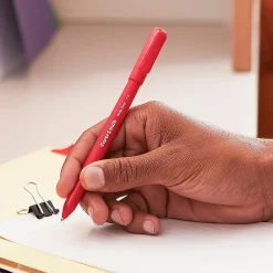 Pens|Paper Mate Write Bros. Ballpoint Pen, Medium Point, Red Ink, 1 Dozen (3321131)