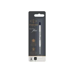 Pens|Parker Quinkflow Ballpoint Pen Refill, Medium Tip, Black Ink (1950369)