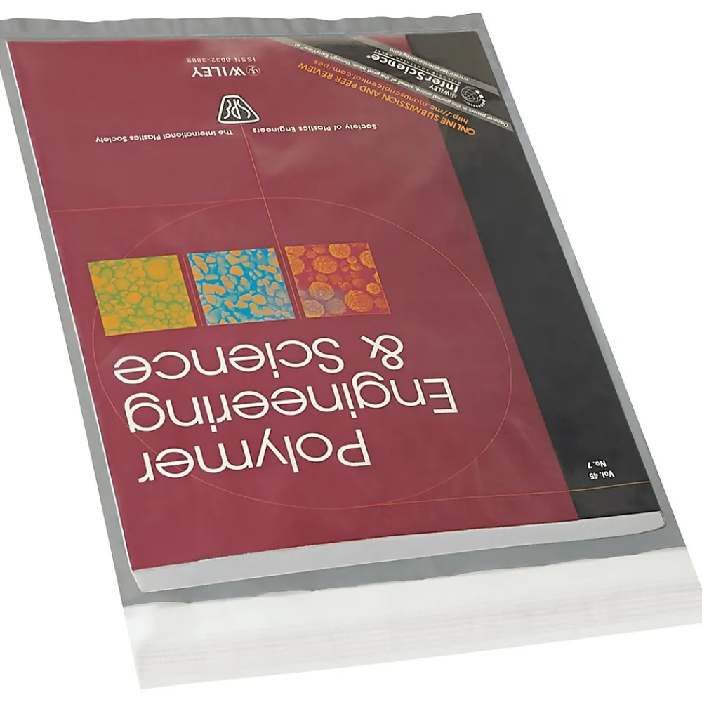 Discount Partners Brand Clear View Poly Mailers, 12" x 15.5", Clear/White, 100/Case (CV1215)