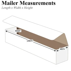 Sale Unbranded Partners Brand Corrugated Mailers, 9" x 4" x 2", White, 50/Bundle (M942)