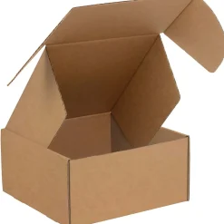 Partners Brand Deluxe Literature Mailers, 10" x 10" x 4", Kraft, 50/Bundle (MFL10104K)