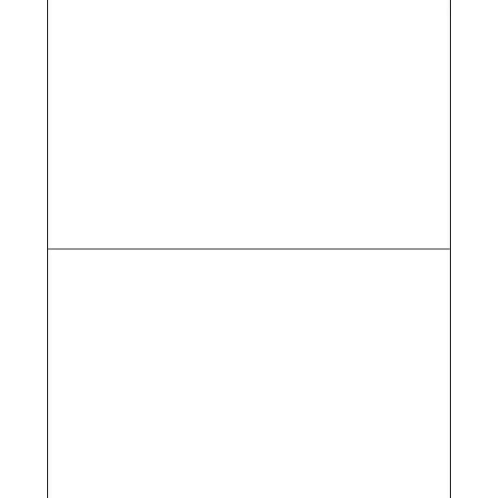 Online Tape Logic Partners Brand Rectangle Laser Labels, 8 1/2" x 5 1/2", Glossy White, 200/Case (LL205)