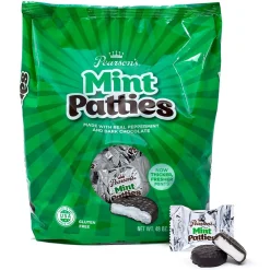 Pearson's Patties Dark Chocolate Mint Candy Bar, 48oz., 175/Carton (209-00558)
