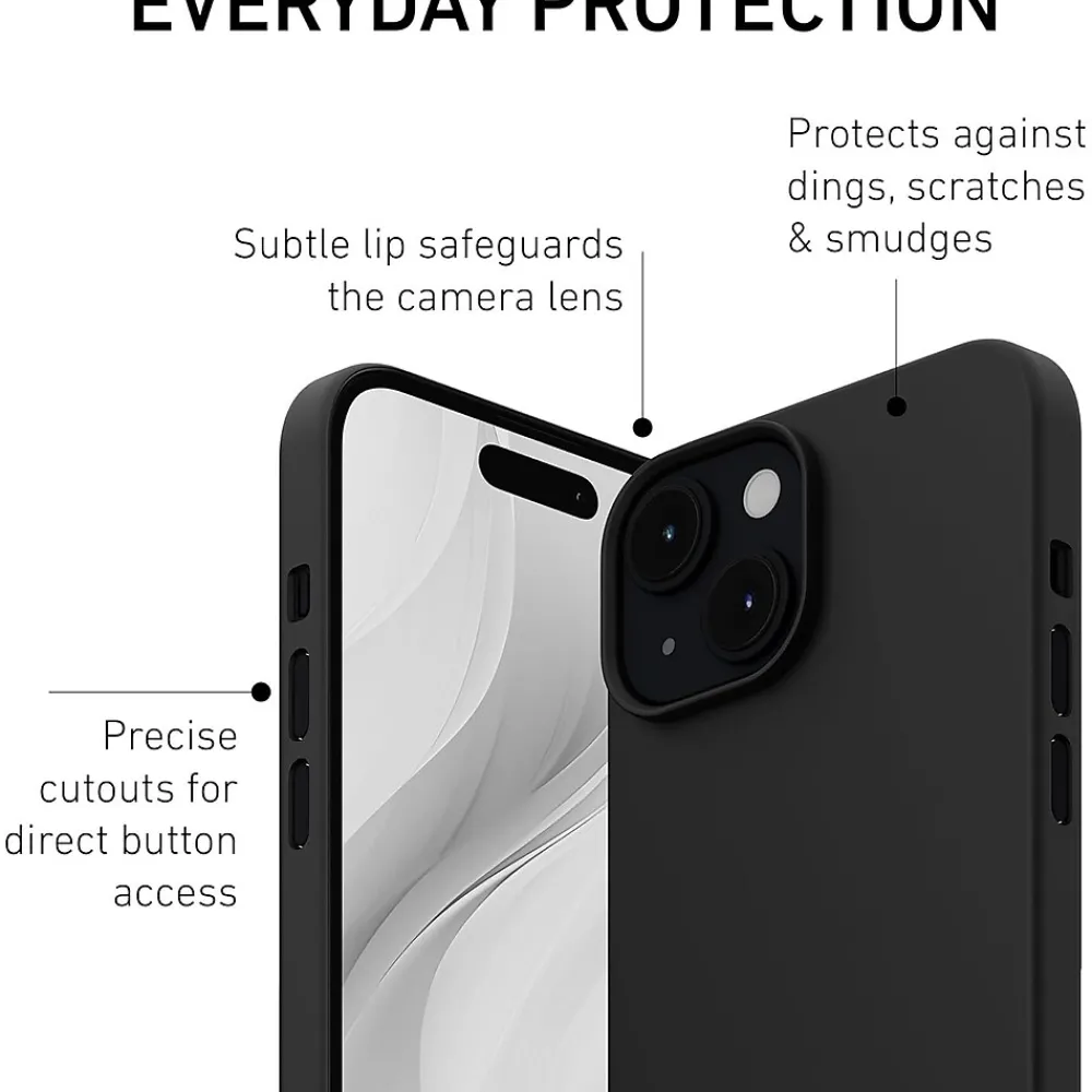 PEEL Magnetic MagSafe Phone Case for iPhone 15, Black (I15 6.1 MAGSAFE BLAC)