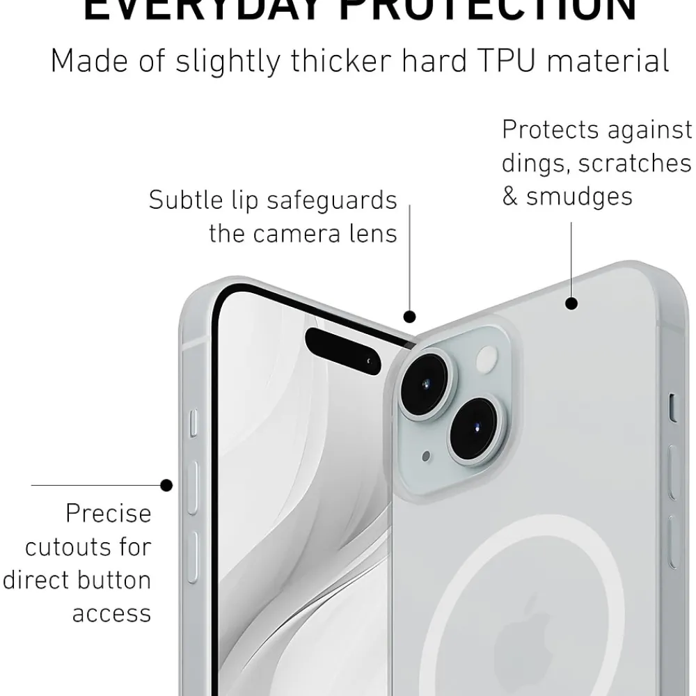 PEEL Magnetic Thin Series MagSafe Phone Case for iPhone 15 Case, Clear (I15 6.1 MAGSAFE CLEA)