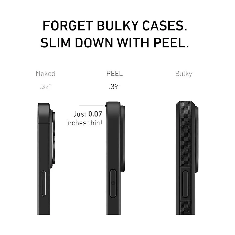 PEEL Magnetic Thin Series MagSafe Phone Case for iPhone 15 Pro Max Case, Black (I15 PROMAX MAGSAFE B)