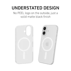 PEEL Magnetic Thin Series MagSafe Phone Case for iPhone 16 Case, Clear (I16_STD_MAG_CLR)