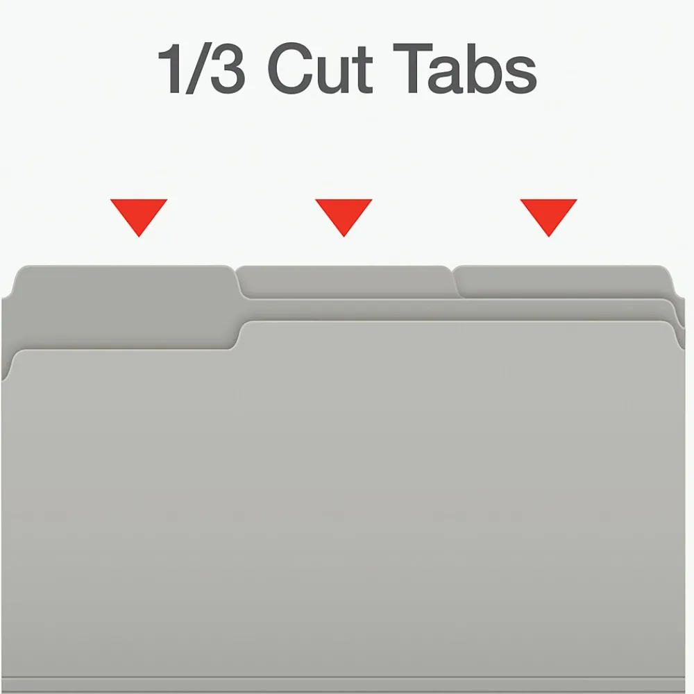 File Folders|Pendaflex Heavy Duty File Folder, 1/3-Cut Tab, Legal Size, 100/Box (1007032)