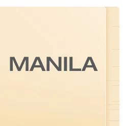 File Folders|Pendaflex Recycled End Tab File Folder, Straight Cut, Letter Size, Manila, 50/Box (H10U1)