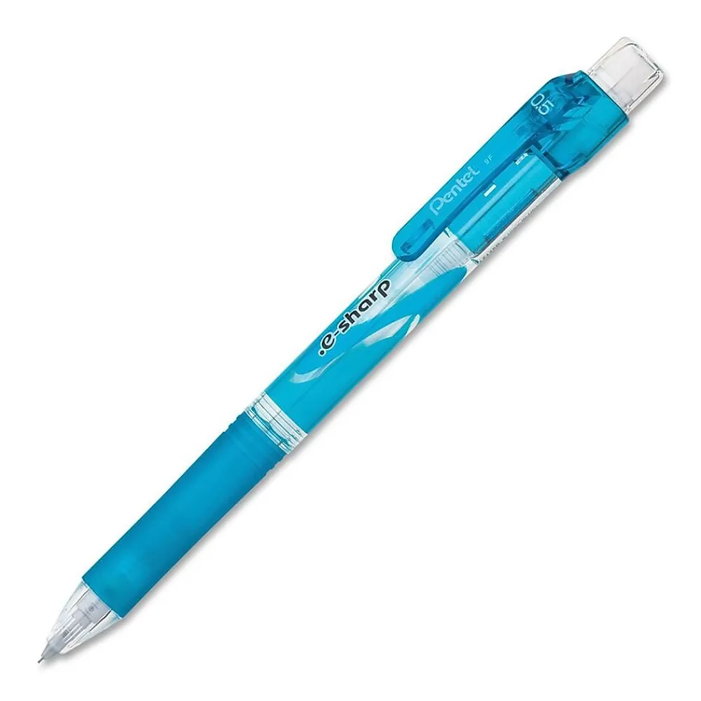 Pencils|Pentel e-sharp Mechanical Pencil, 0.5mm, #2 Medium Lead, Dozen (AZ125S)