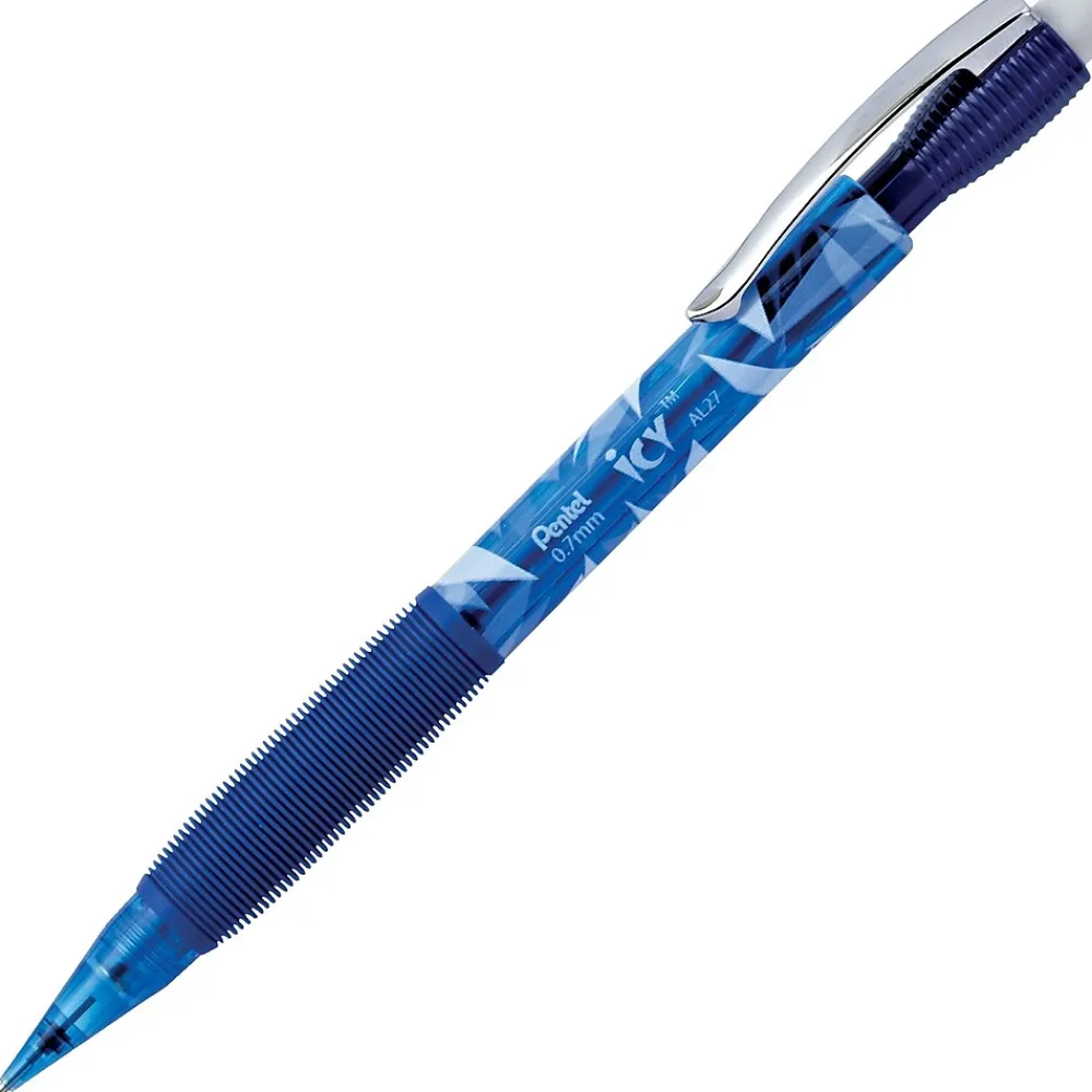 Pencils|Pentel Icy Mechanical Pencil, 0.7mm, #2 Medium Lead, Dozen (AL27TC)