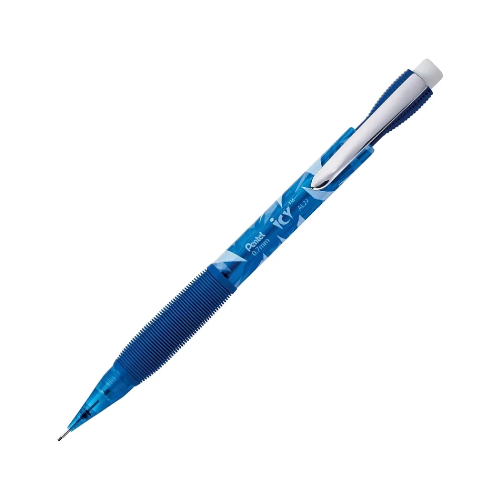 Pencils|Pentel Icy Mechanical Pencils, 0.5mm Lead, Dozen (AL25TC)