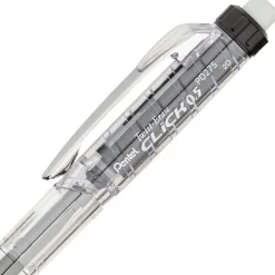 Pencils|Pentel Twist-Erase Click Mechanical Pencil, 0.5mm, Assoted colors, 6/PK (PD275TLBPS6M)