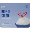 ™ 13 Gallon Kitchen Trash Bag, 28" x 24", Low Density, 0.9 mil, White, 120 Bags/Box (PK56750)<Perk Hot