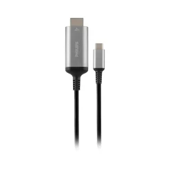 Philips Elite SWV9120C/27 6' USB-C to HDMI Adapter Cable, M/M, Black/Silver