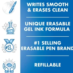 Pens|Pilot FriXion Ball Clicker Erasable Gel Pens, Fine Point, 0.7mm, Assorted Ink, 7/Pack (31472)