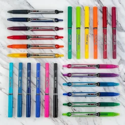 Pens|Pilot Precise V5 RT Retractable Rollerball Pen, Extra Fine Point, Red Ink (26064)