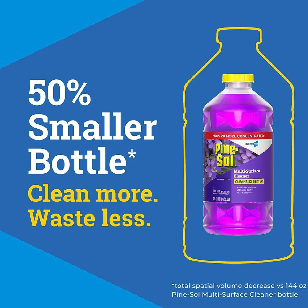 Multi-Surface Cleaner/Degreaser, Lavender Clean Scent, 80 Fl. Oz. 3/Carton (60608CT)<Pine-Sol Clearance