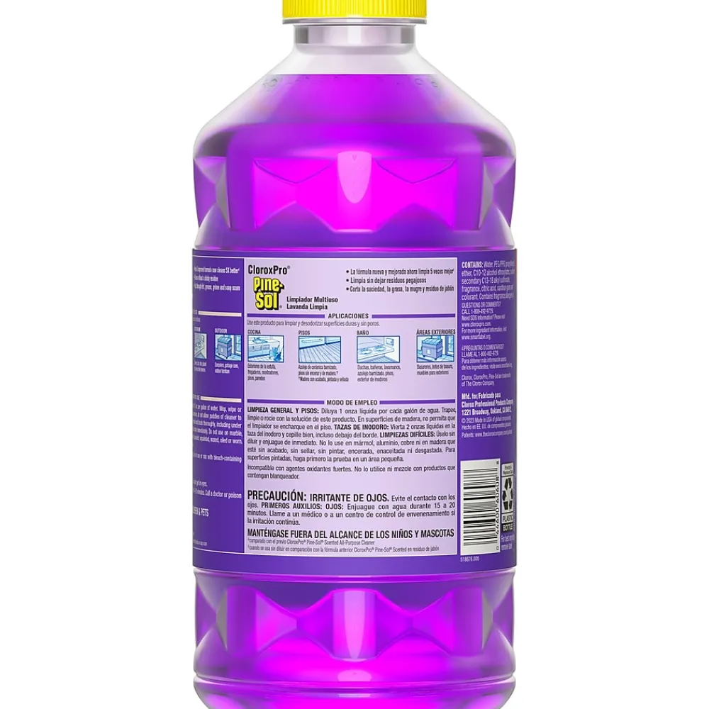 Multi-Surface Cleaner/Degreaser, Lavender Clean Scent, 80 Fl. Oz. 3/Carton (60608CT)<Pine-Sol Clearance