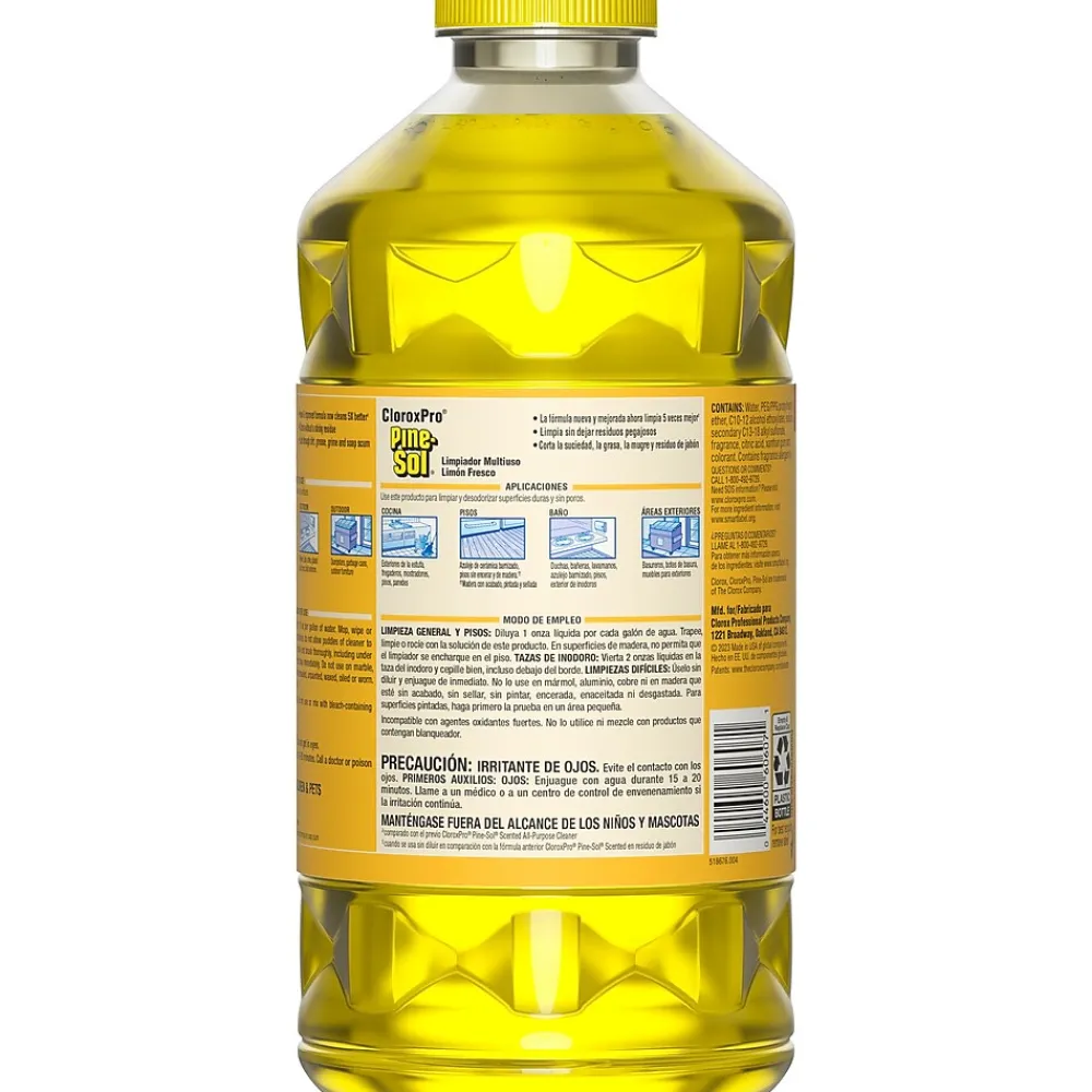 Multi-Surface Cleaner/Degreaser, Lemon Fresh Scent, 80 Fl. Oz. 3/Carton (60607CT)<Pine-Sol Discount