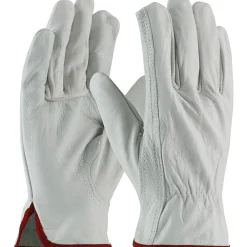 PIP Driver's Gloves, Economy Grade, Top Grain Cowhide, Small, Tan