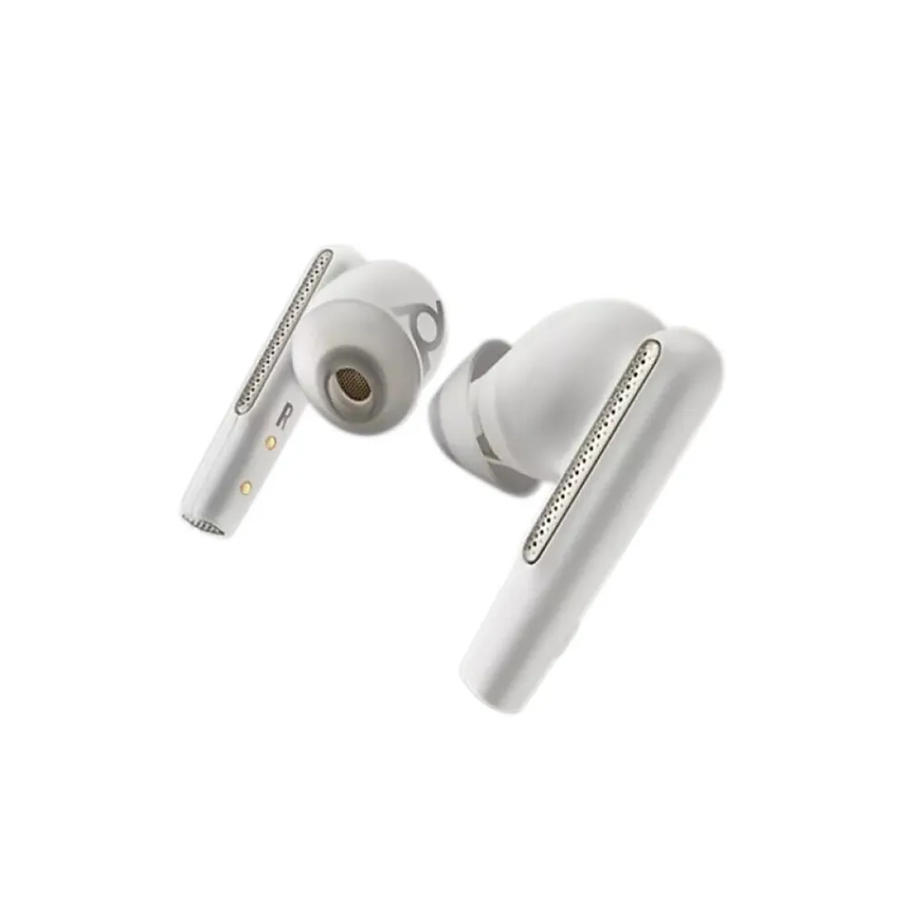 Plantronics Voyager Free 60 UC Wireless Noise Canceling Bluetooth Earbuds, USB-C, UC Certified, White Sand (7Y8L4AA)<Poly Sale