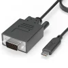 Plugable 6' VGA to USB-C Video Cable, Male to Male, Black (USBC-VGA-CABLE)