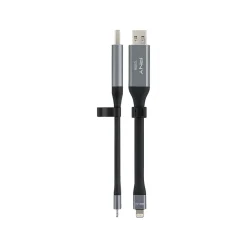 Hot PNY DUO LINK Dual 128GB USB 3.0 Type A Flash Drive, Black/Silver (P-FDI128LA02GCR)