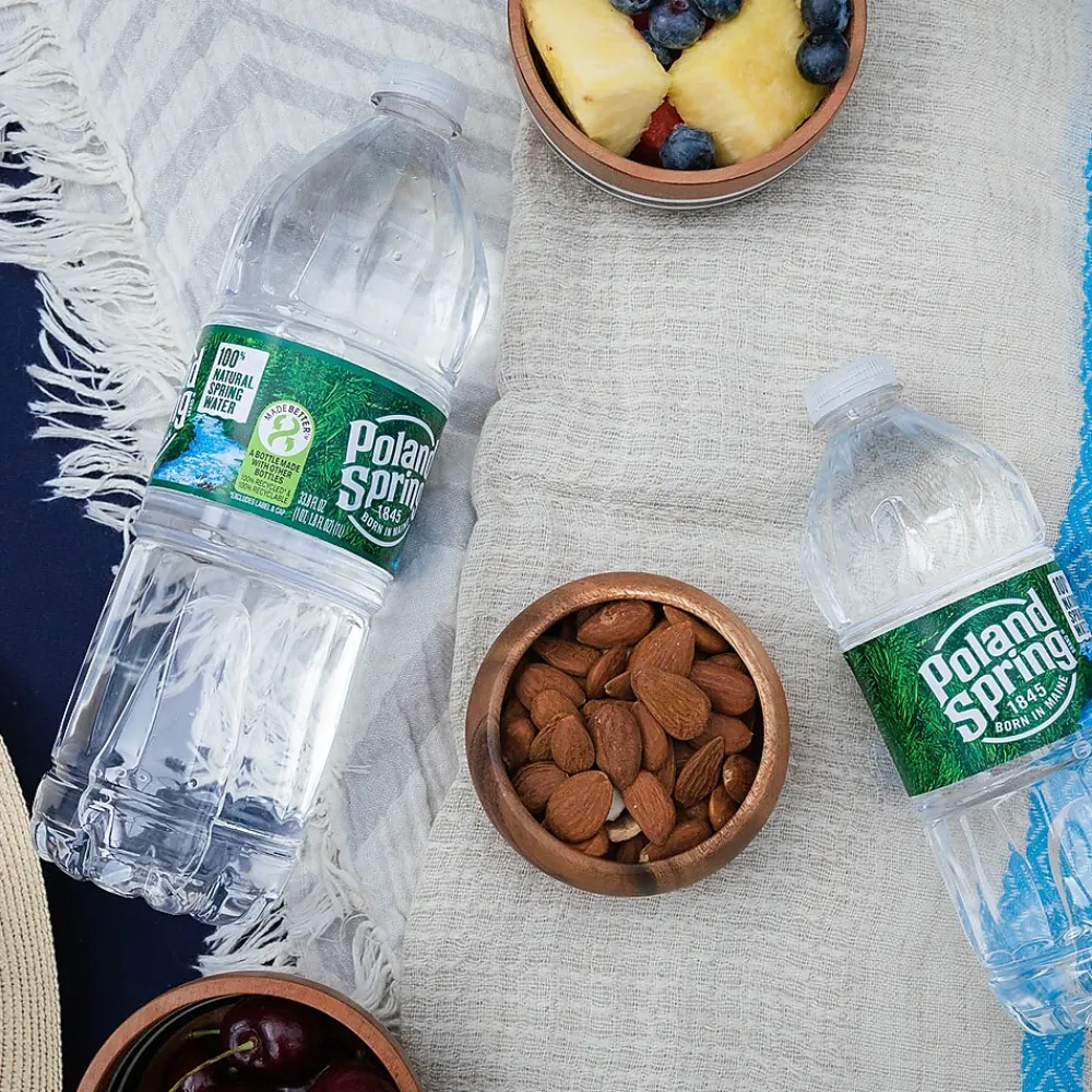 Poland Spring 100% Natural Spring Water, Regular Flavor, 16.9 oz., 24/Carton (12119419)