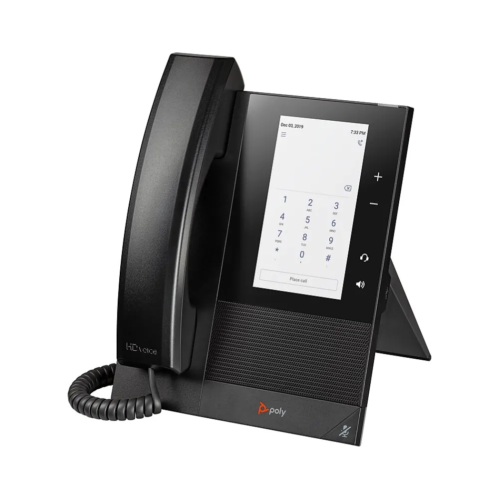 Poly CCX 400 Business Media Corded Telephone, Black (848Z9AA)