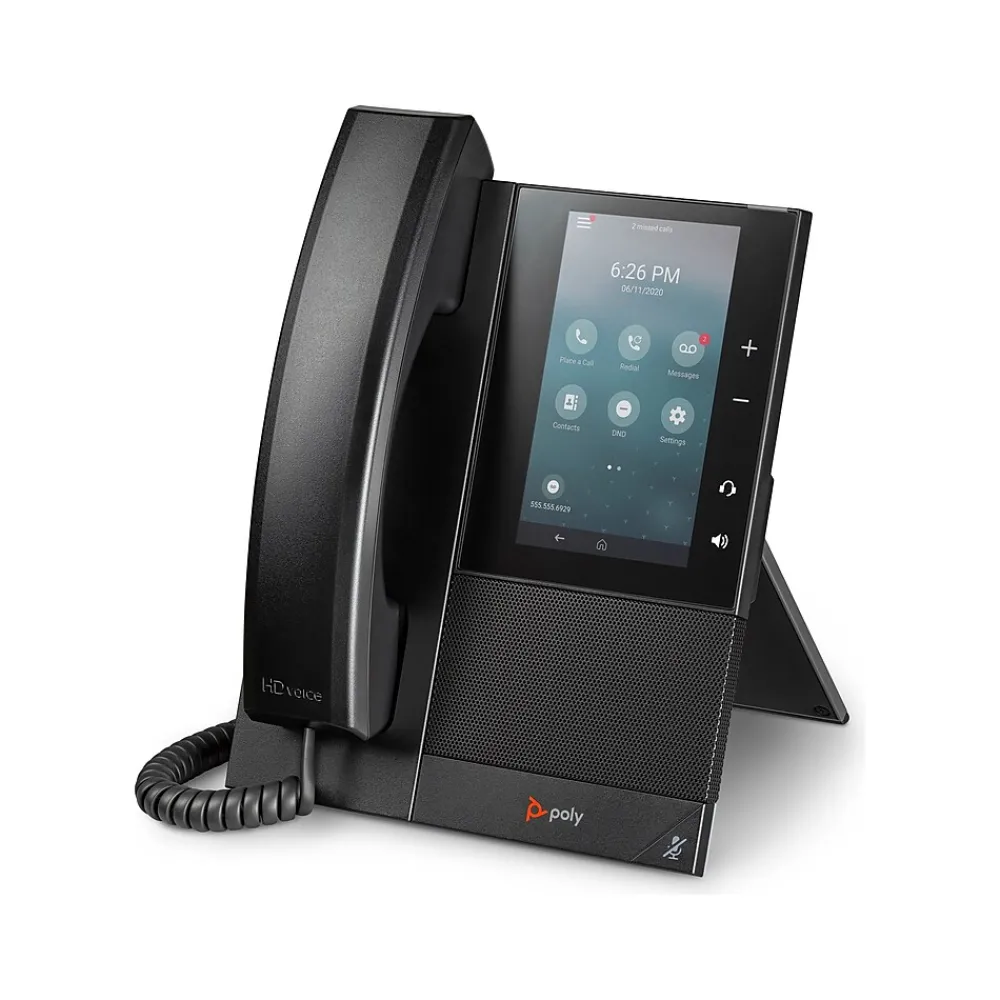 Poly CCX 500 Series 24-Lines VoIP Phone, Black (84C15AA#ABA)