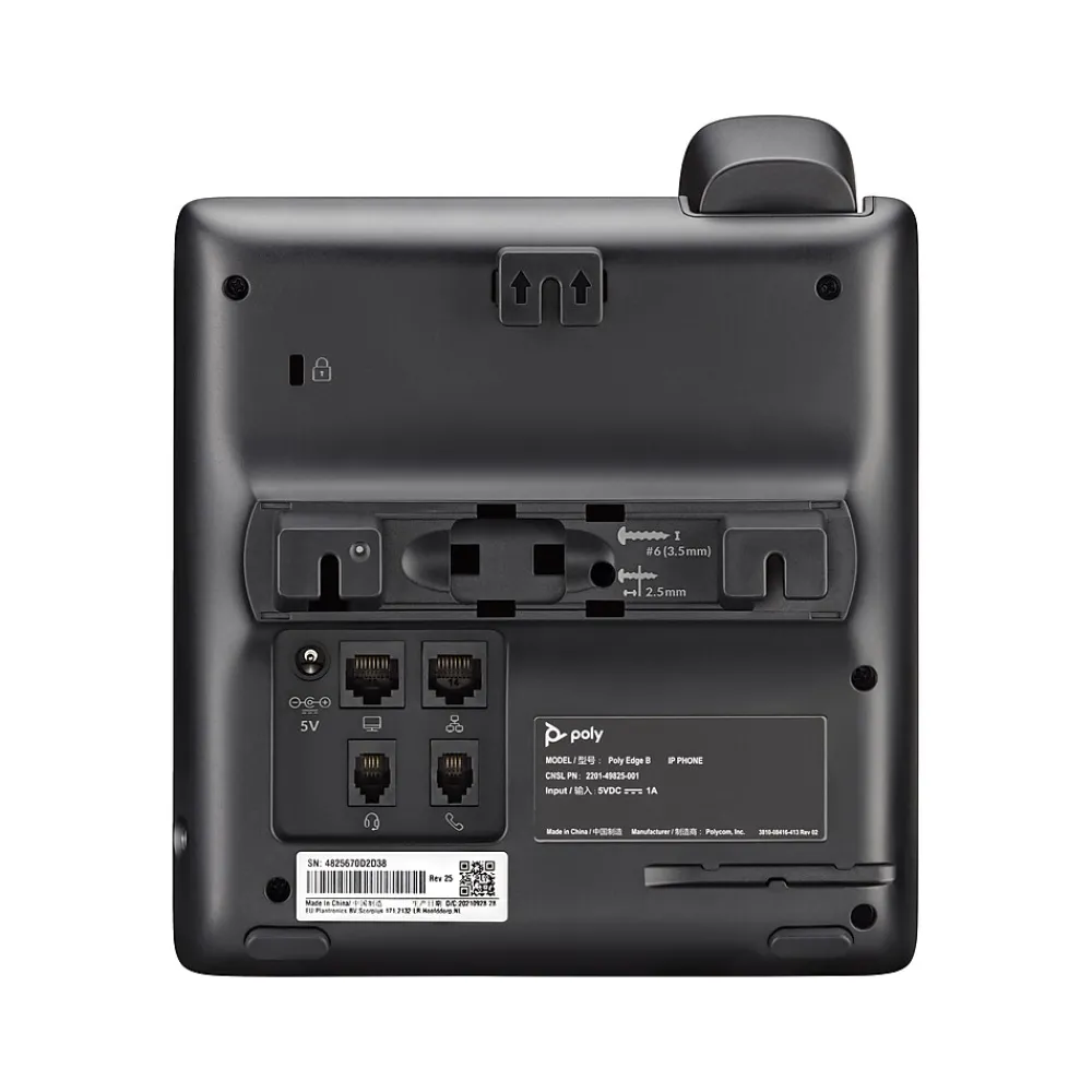 Poly Edge B10 8-Line VOIP Phone, Black (84C19AA)