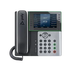 HP Poly Edge E500 48-Line Corded Conference Telephone, Black/Silver (82M94AA)