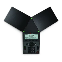 Poly Trio 8300 3-Line IP Conference Telephone, Black (830A0AA)